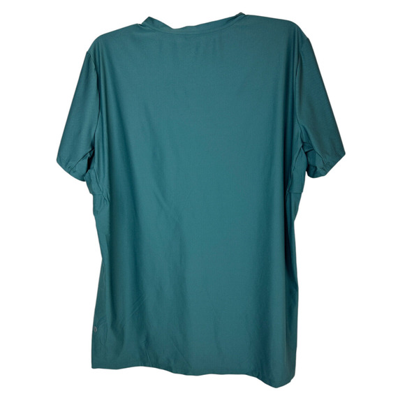 Lululemon Vented Tennis Short Sleeve Shirt Green Jasper 1/4 Quarter Zip Men's XL - Picture 8 of 12